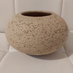 1960's German 6.5"H Earthenware Sphere Vase by Krieberger for Jardiniere